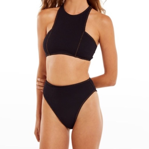 Vix Firenze Gigi Hot Pant Bikini Bottom - Black -S - Picture 2 of 7